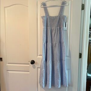Nine West Blue and White Striped Dress